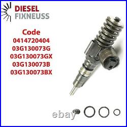 4x Diesel INJECTEUR 0414720404 VW Seat Audi Skoda 2,0 TDI BKD 03G130073G AZV BLB