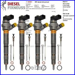 4x Injecteur VW Audi Seat Skoda 2,0 Tdi 0445110369 03L130277J Bosch