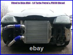 Aluminum Intercooler Pour Skoda Fabia VRS Seat Sport VW Polo 1.9TDI Diesel 130PD