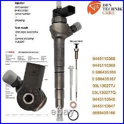 Injecteur VW Audi Seat Skoda 2,0 Tdi 0445110369 03L130277J Bosch