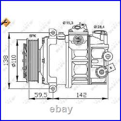 NRF Compresseur De Climatisation Pour Audi Seat Skoda VW